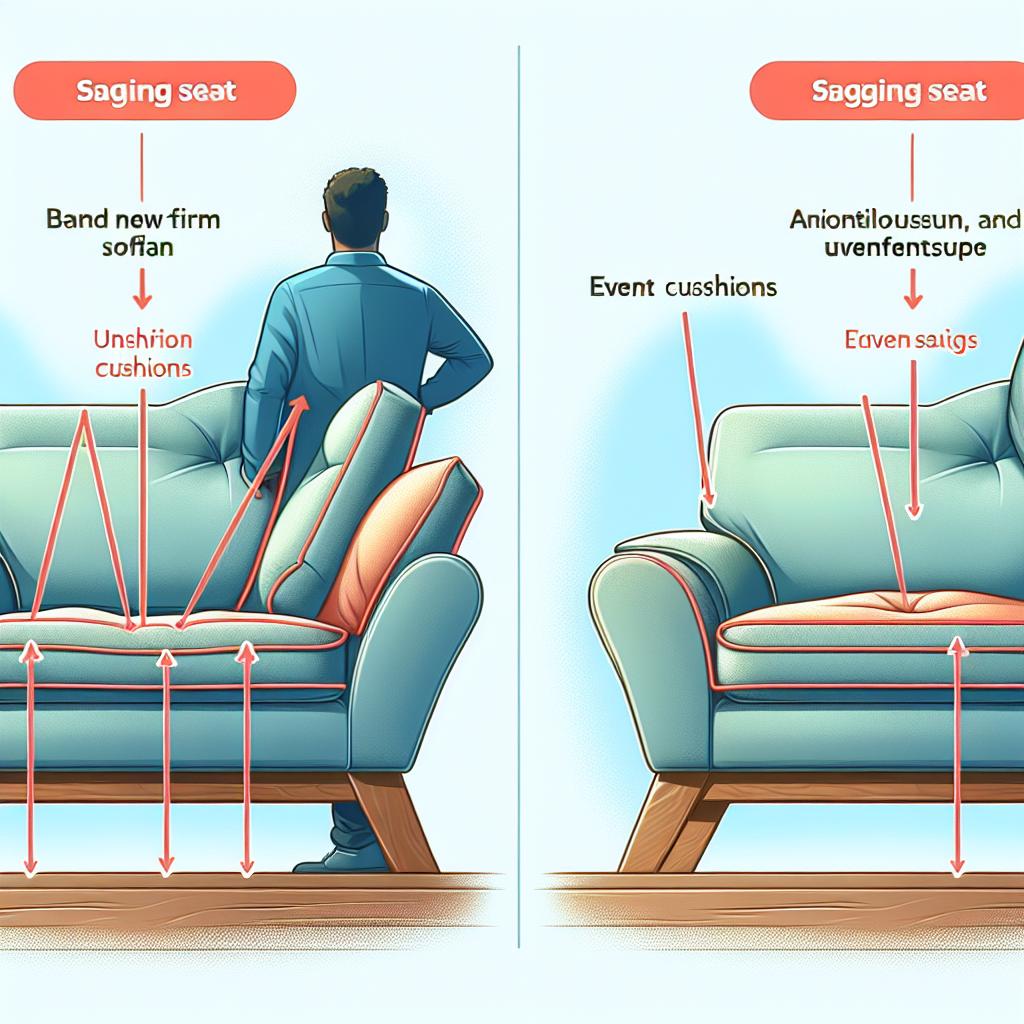 Jak identifikovat prosezenou⁤ sedačku