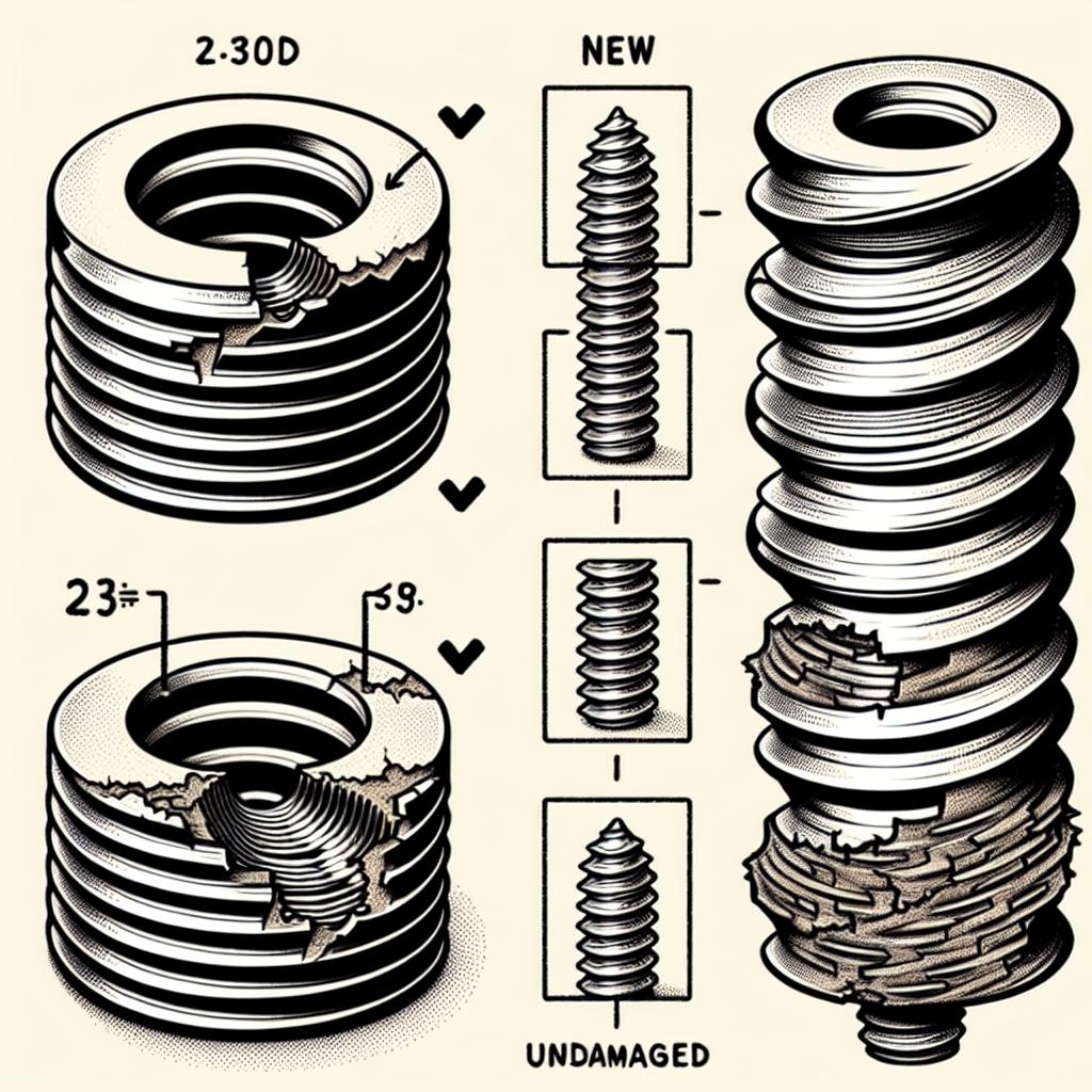 Jak rozpoznat poškozený závit