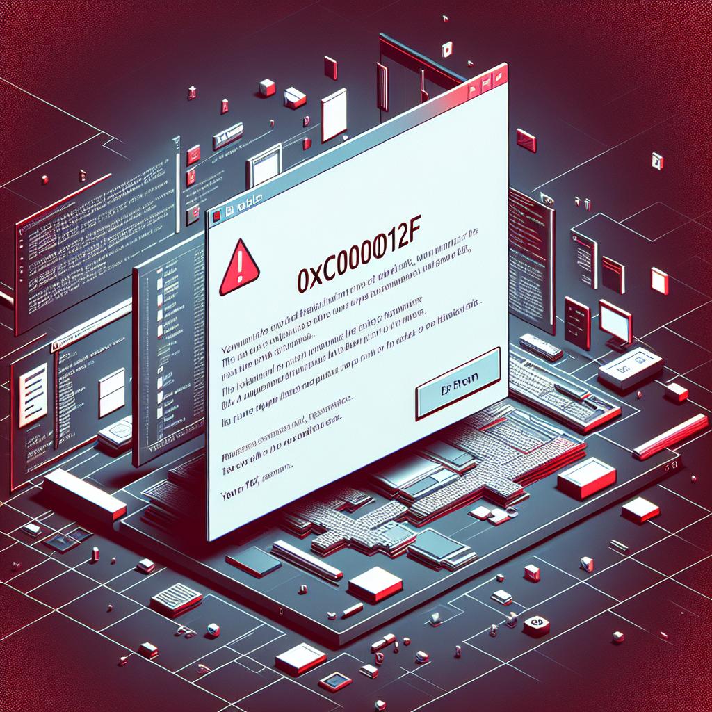 Jak se objevuje chyba 0xc000012f