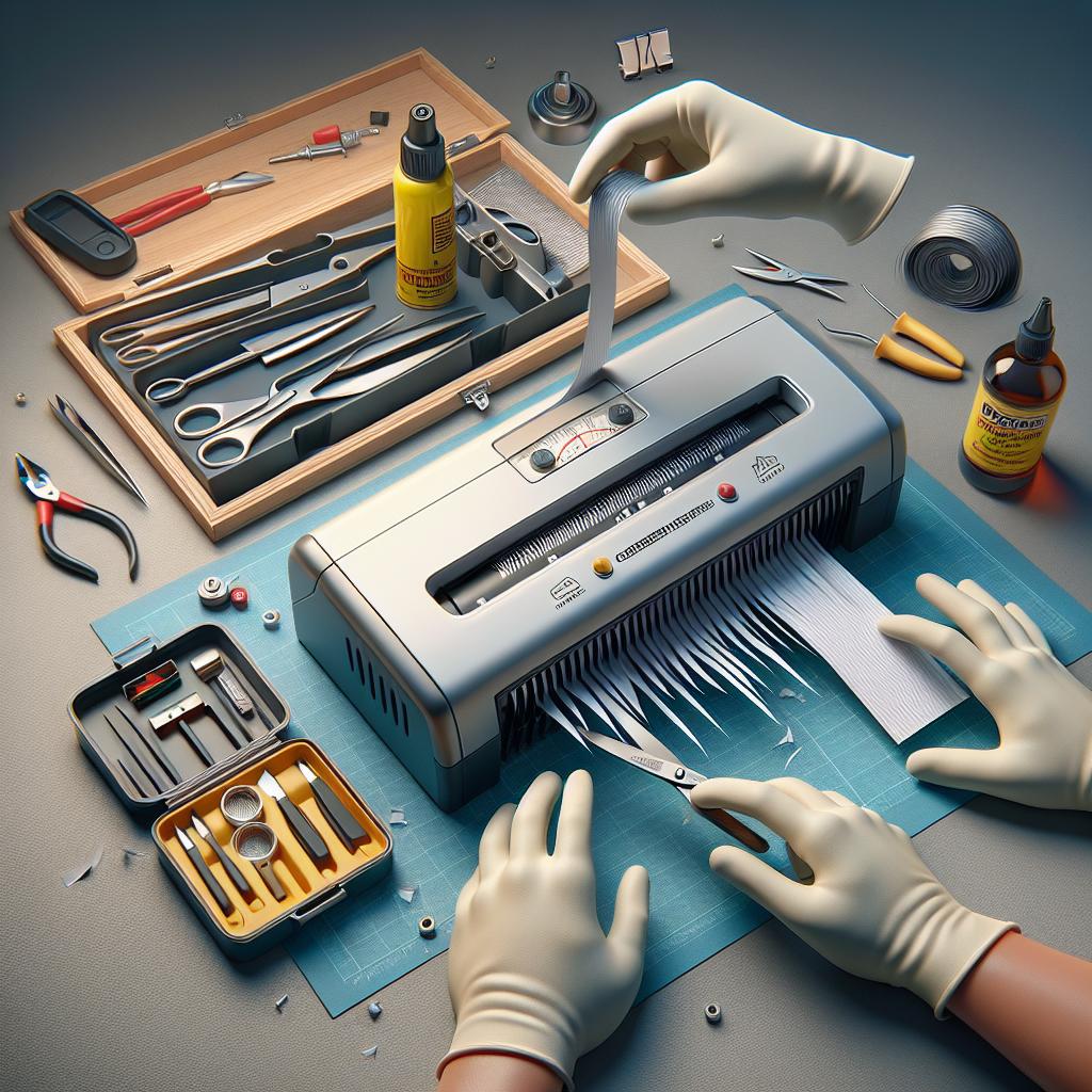 Jak odhalit příčinu zaseknutí skartovačky