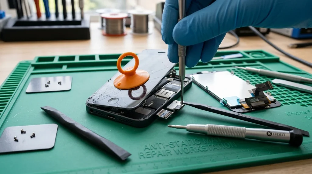 Rozbité sklo iPhone 5: Výměna displeje krok za krokem 1 Rozbité sklo iPhone 5: Výměna displeje krok za krokem