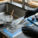 Návod na opravu prasklého granitového dřezu epoxidem