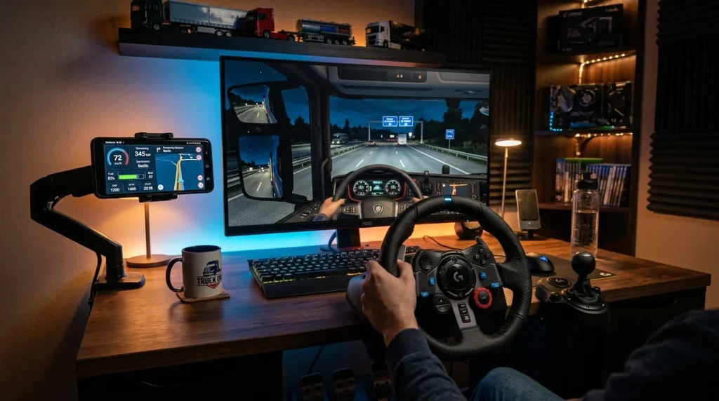 Navigace ETS2 v telefonu: Návod na propojení telemetrie 1 Navigace ETS2 v telefonu: Návod na propojení telemetrie