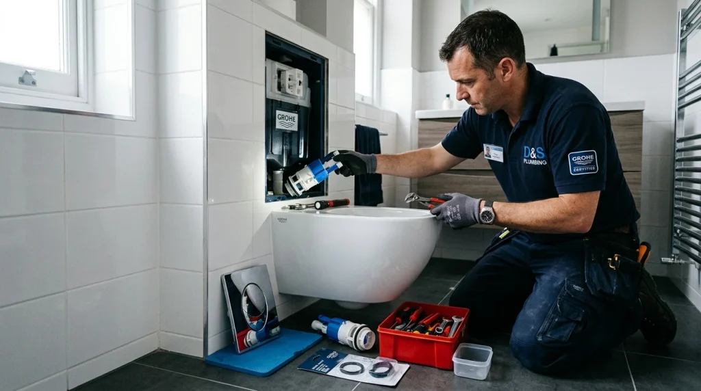GROHE WC oprava: Výměna napouštěcího a vypouštěcího ventilu 1 GROHE WC oprava: Výměna napouštěcího a vypouštěcího ventilu